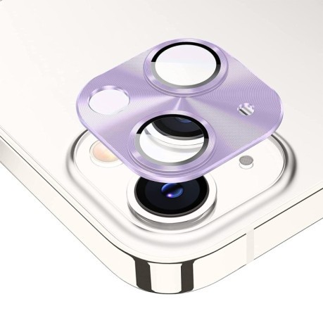 Защитное стекло на камеру ENKAY Aluminium для iPhone 14 / 14 Plus - фиолетовый