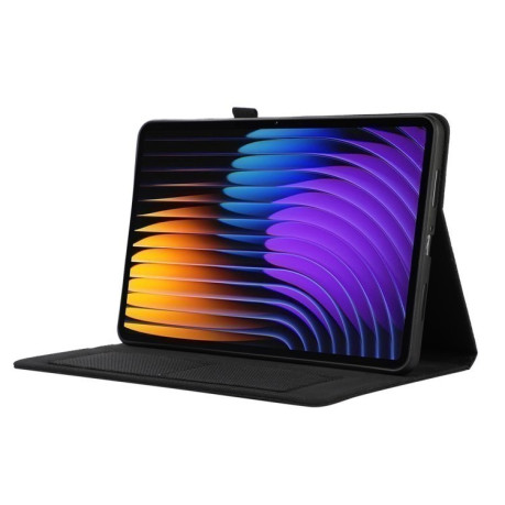 Чехол-книжка Fabric Leather для Xiaomi Pad 7 / 7 Pro - пурпурно-красный