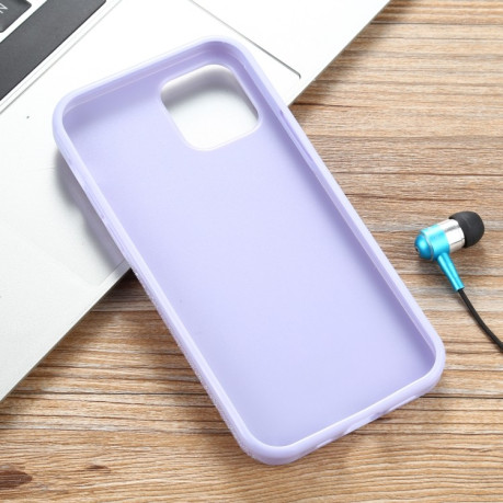 Противоударный чехол Mutural Shiny Cloth для iPhone 12 / 12 Pro - фиолетовый