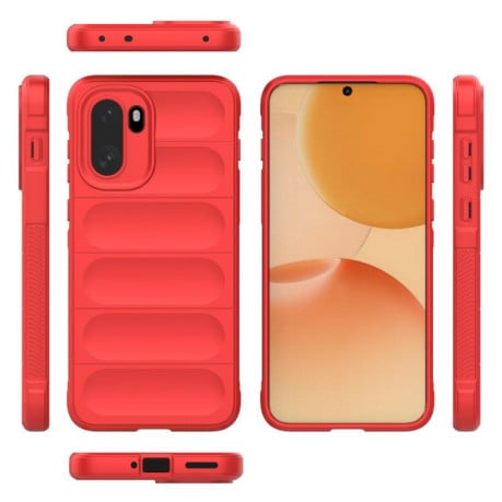 Силиконовый чехол Magic Flannel на OnePlus 15R 5G Global — красный