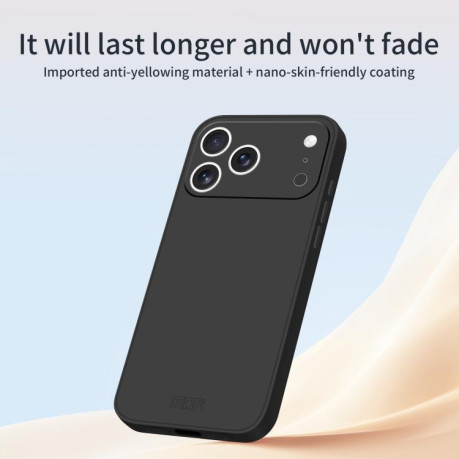 Силиконовый чехол ENKAY Liquid Silicone на iPhone 17 Pro Max - синий