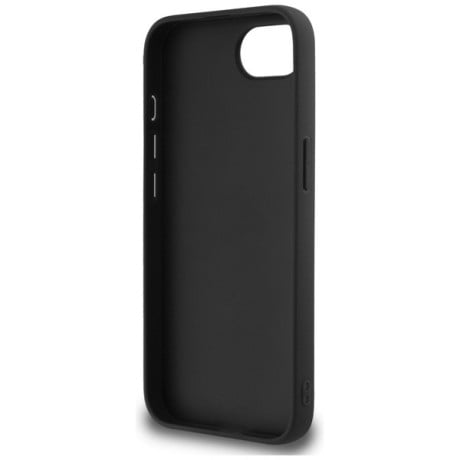 Оригінальний чохол Guess Big Metal Logo Fixed Glitter для iPhone 16e - black