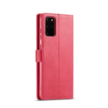 Чехол книжка LC.IMEEKE Calf Texture на Samsung Galaxy S20 Plus - красный