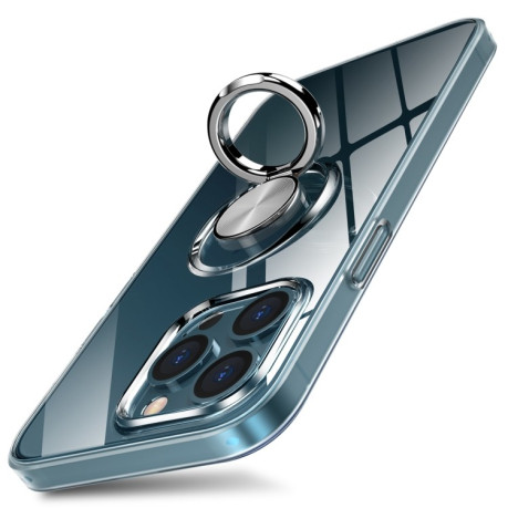 Чохол протиударний Matte with Ring Holder для iPhone 13 Pro Max - чорний
