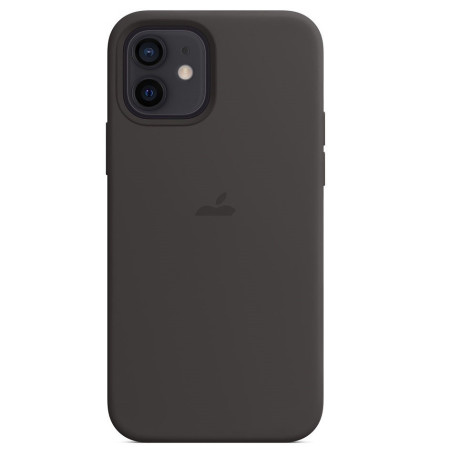 Силиконовый чехол Silicone Case Black на iPhone 12 mini (без MagSafe) - премиальное качество