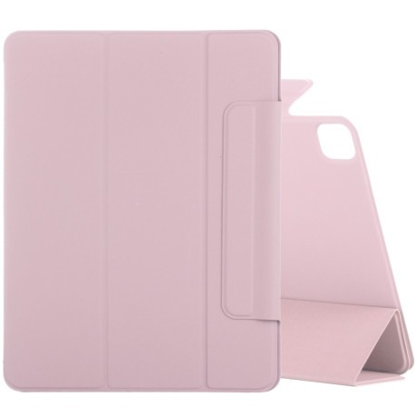 Магнитный чехол-книжка Fixed Buckle Magnetic для iPad Pro 12.9 2021/2020/2018 - розовое-золото