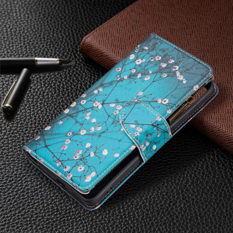 Чехол-кошелек Colored Drawing Pattern для Xiaomi Redmi Note 11 Pro 5G (China)/11 Pro+ - Plum Blossom