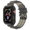 Спортивный ремешок Transparent для Apple Watch  45mm / 44mm / 42mm - черный