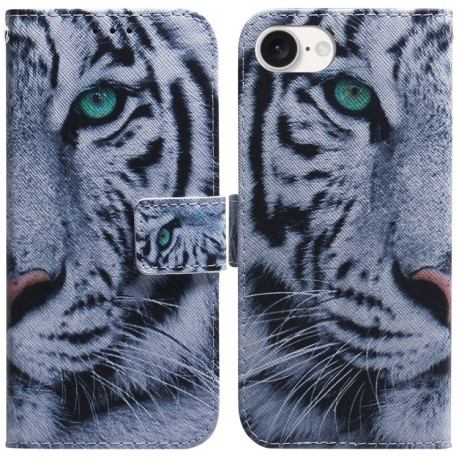 Чехол-книжка Coloured Drawing для iPhone 16e - Tiger