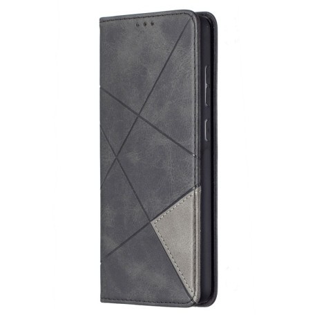 Чехол-книжка Rhombus Texture на Samsung Galaxy A72 - черный