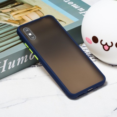 Противоударный чехол Hand Feeling Series на Xiaomi Redmi 9A - синий