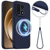 Силиконовый чехол Shockproof Silicone с Magsafe на OnePlus 15 — тёмно-синий