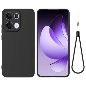 Силіконовий чохол Solid Color Liquid Silicone на OPPO Reno13 Pro 5G - чорний