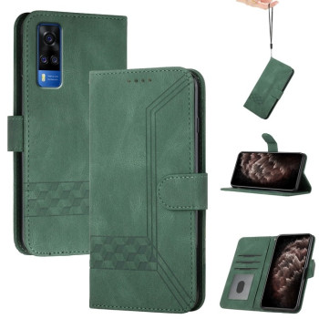 Чохол-книжка Cubic Skin Feel Flip Leather на Vivo Y53s 4G/Y51a/Y33 4G - зелений