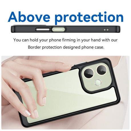 Противоударний чохол Colorful Acrylic Series для OPPO A5 Pro 5G - чорний