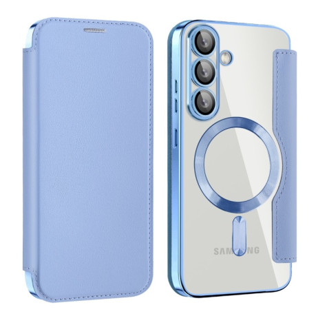 Чохол-книжка Shield MagSafe RFID Anti-theft Leather  для Samsung Galaxy S25 5G - синій