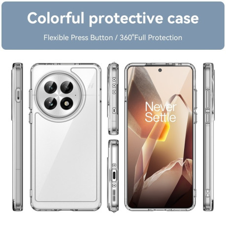 Протиударний чохол Colorful Acrylic Series для OnePlus 13 - прозорий