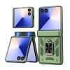 Чехол Sliding Window Hinge на Samsung Galaxy Flip 7 5G - зеленый