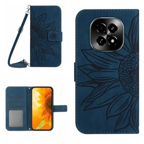 Чехол-книжка Skin Feel Sun Flower для Realme C63 5G - синий