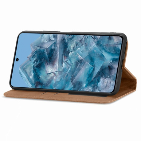 Чехол-книжка Retro Skin Feel Business Magnetic для Google Pixel 8a - коричневый