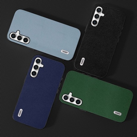 Чохол ABEEL Genuine Leather Luxury для Samsung Galaxy S23 FE 5G - зелений
