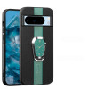 Чехол Magnetic Litchi Leather Back Phone Case with Holder для Google Pixel 8a - зеленый