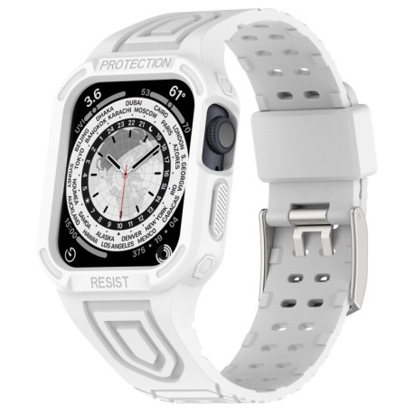 Ремінець Silicone Integrated для Apple Watch Series 8/7 41mm/40mm/38mm - білий