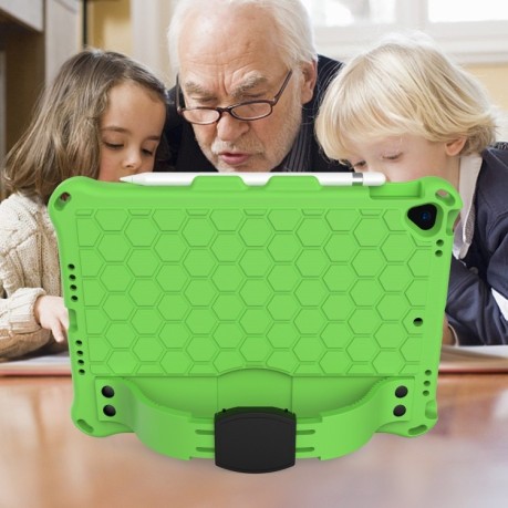 Противоударный чехол Honeycomb Design на  iPad Pro 10.5/Air 2019 - зеленый
