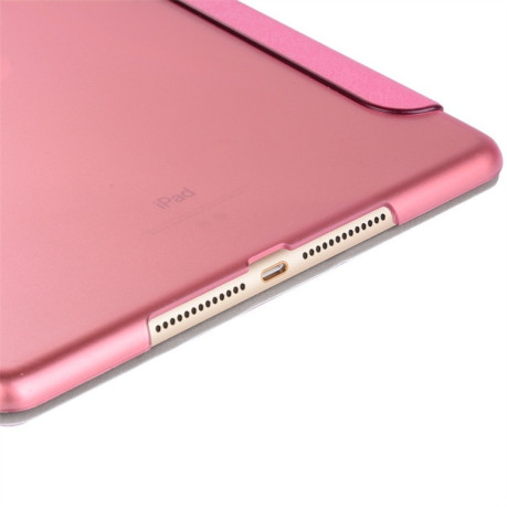 Чехол-книжка Silk Texture на iPad 9/8/7 10.2 (2019/2020/2021) -розовый