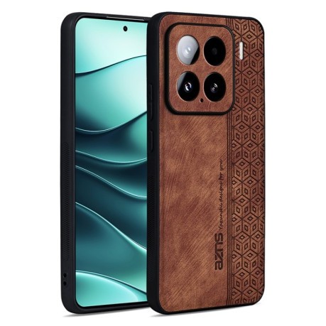 Противоударный чехол AZNS 3D Skin Feel для Xiaomi 15 - коричневый