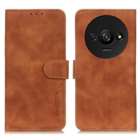 Чохол-книжка KHAZNEH Cowhide Texture на Xiaomi Redmi A3 - коричневий