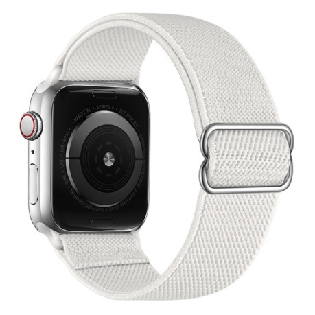 Ремінець Polyester Nylon для Apple Watch 10 46mm/Ultra 49mm / Series 8/7 45mm / 44mm / 42mm/45mm/44mm/42mm - білий