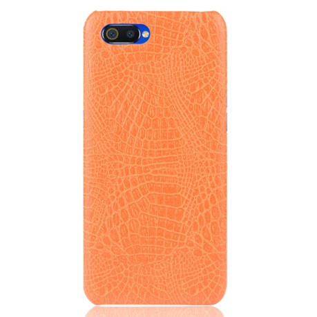 Ударопрочный чехол Crocodile Texture на  Realme C2 - оранжевый