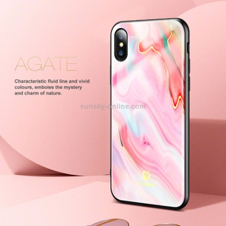Чехол FLOVEME для IPhone X/Xs - marble pink