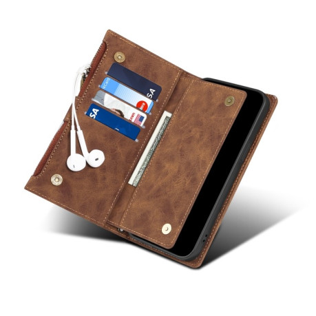 Чохол-гаманець Retro Frosted для iPhone 14 Pro Max - коричневий