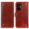 Чехол-книжка Copper Buckle Nappa Texture для OnePlus Nord N30/CE 3 Lite - коричневый