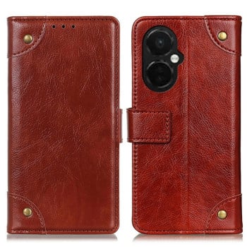 Чехол-книжка Copper Buckle Nappa Texture для OnePlus Nord N30/CE 3 Lite - коричневый