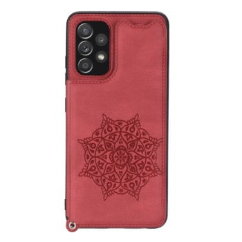 Протиударний Mandala Embossed Card Slots для Samsung Galaxy A23 4G - червоний