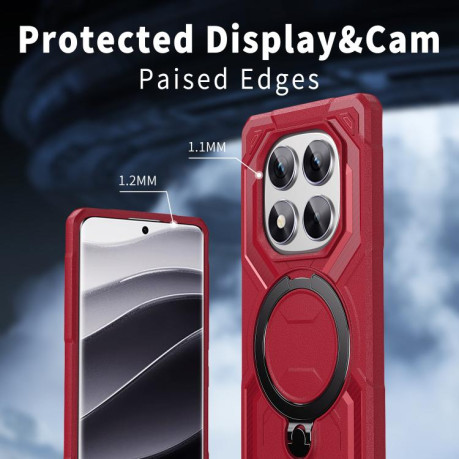 Протиударний чохол MagSafe Magnetic Frosted TPU для Xiaomi Redmi Note 14 Pro 5G/4G - червоний