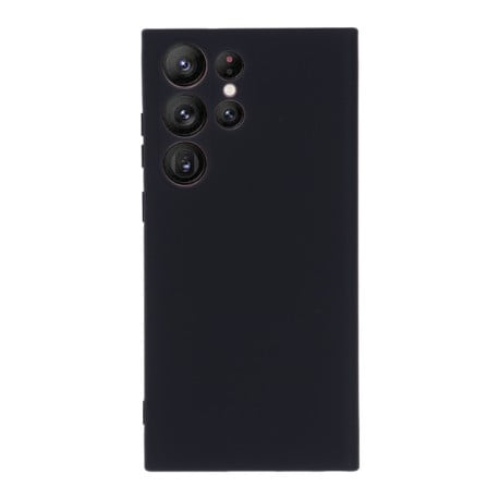 Силіконовий чохол Solid Color Liquid Silicone на Samsung Galaxy S23 Ultra 5G - чорний