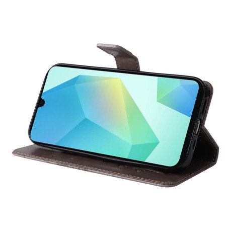 Чохол-книжка Embossed Butterfly  для Samsung Galaxy A26 5G - сірий