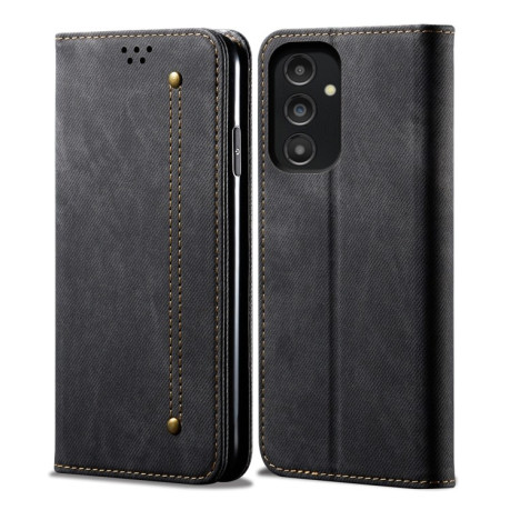 Чехол книжка Denim Texture Casual Style на Samsung Galaxy A14 5G - черный