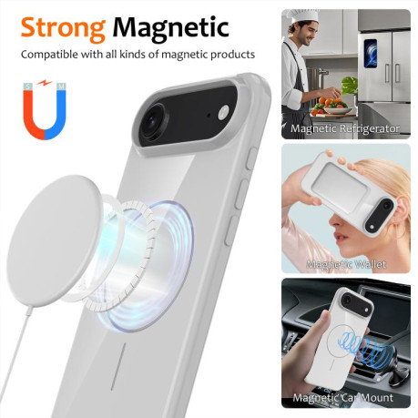 Протиударний чохол Glossy TPU Shockproof MagSafe на iPhone Air - білий