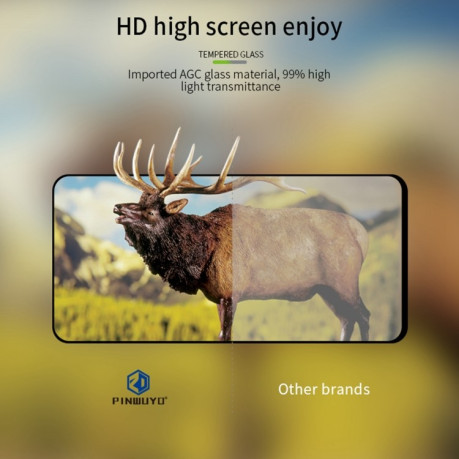 Защитное стекло PINWUYO 9H 3D Full Screen на Vivo V27E - черное