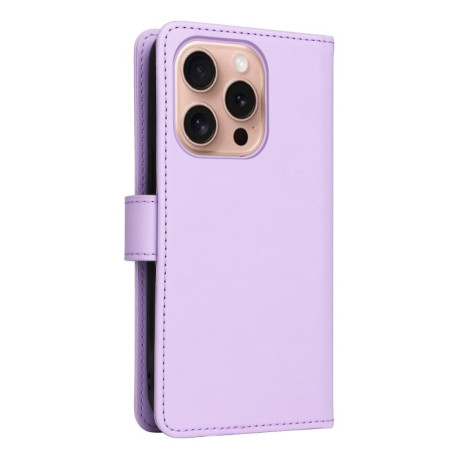 Чехол-книжка BETOPNICE BN-005 2 in 1 Detachable Imitate Genuine Leather для iPhone 16 Pro Max - фиолетовый