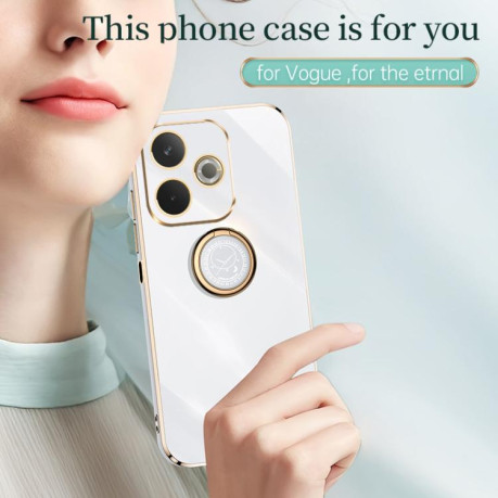 Чохол протиударний XINLI Straight Edge with Ring Holder для OPPO A5 Pro 5G Global - рожевий