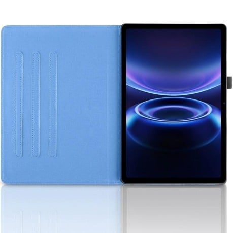 Чехол-книжка Tree Life Embossed Rotation Leather на Xiaomi Redmi Pad 2 SE 9.7 2026 — синий