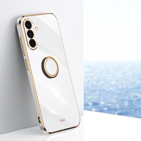 Противоударный чехол XINLI Straight Edge with Ring Holder для Samsung Galaxy A56 5G - белый