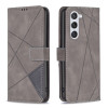 Чехол-книжка Rhombus Texture для Samsung Galaxy S24 5G - серый