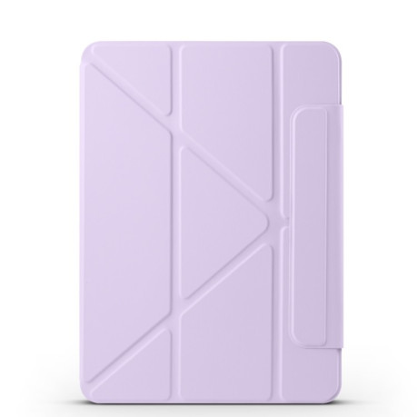Чехол-книжка Fixed Buckle Magnetic Demation Leather для iPad Pro 13 2024 - фиолетовый